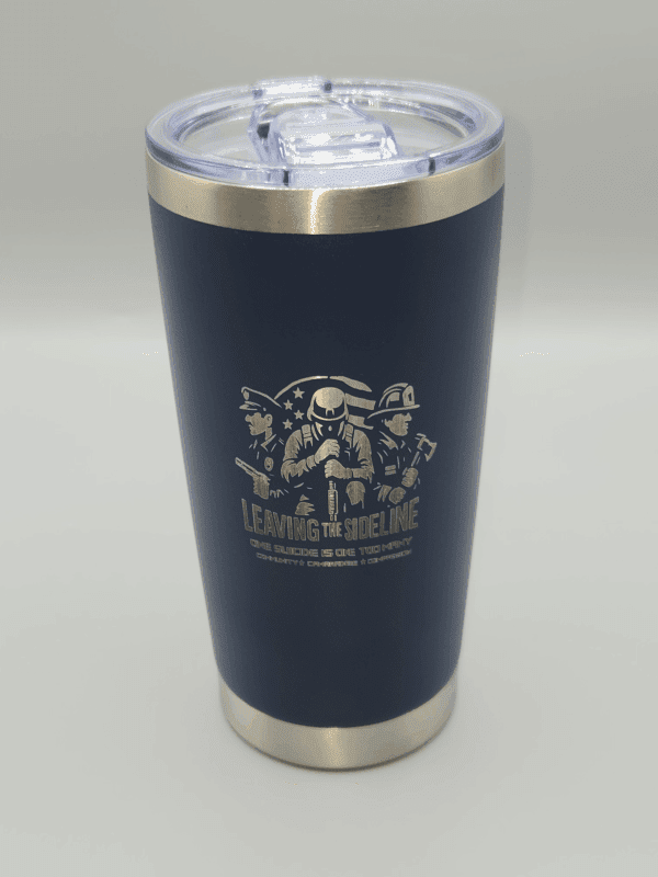 Leaving The Sideline Tumbler - Navy Blue